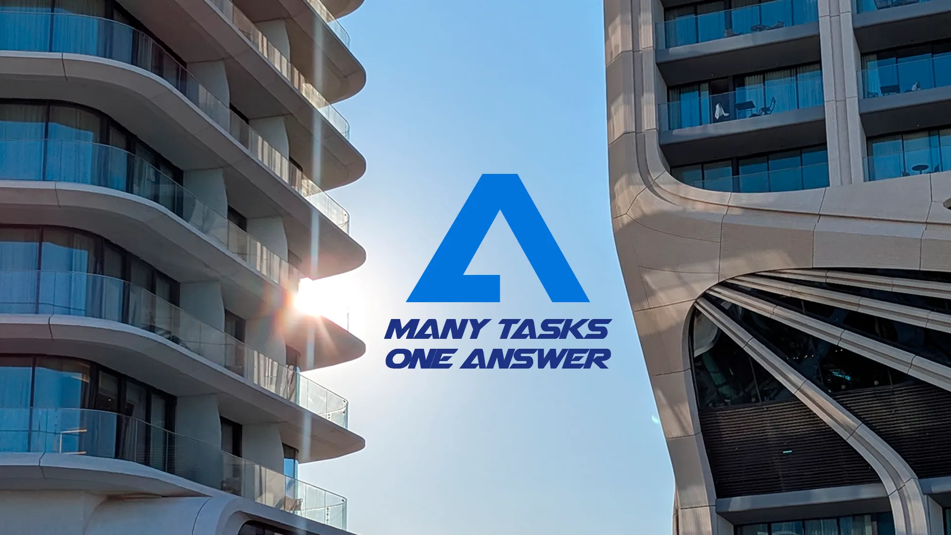 Azimuth Properties team with company logo — property management Malta